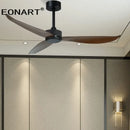 GobekUsa 52" Plastic Blade Ceiling Fan with Remote Control for Bedroom