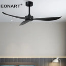 GobekUsa 52" Plastic Blade Ceiling Fan with Remote Control for Bedroom
