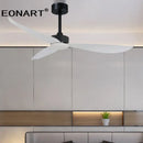 GobekUsa 52" Plastic Blade Ceiling Fan with Remote Control for Bedroom