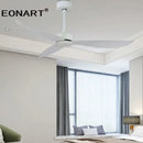 GobekUsa 52" Plastic Blade Ceiling Fan with Remote Control for Bedroom