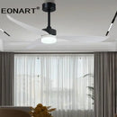 GobekUsa 52" Plastic Blade Ceiling Fan with Remote Control for Bedroom