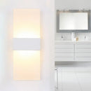 GobekUsa Minimalist Black/White Rectangular LED Sconce Light - Thinnest Wall Mounted Lamp in Warm/White Light - 11.5"/16" W