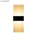 GobekUsa Minimalist Black/White Rectangular LED Sconce Light - Thinnest Wall Mounted Lamp in Warm/White Light - 11.5"/16" W