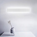 GobekUsa Modern Black/White LED Wall Lamp with Rectangular Metal Shade - Great Room Sconce Fixture