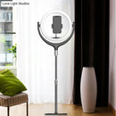 GobekUsa LED Mirror Lamp with Rotatable Ring, USB Live Fill and Metallic Shade - Modern Black/White Design