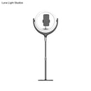 GobekUsa LED Mirror Lamp with Rotatable Ring, USB Live Fill and Metallic Shade - Modern Black/White Design