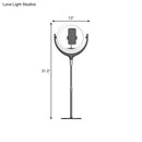GobekUsa LED Mirror Lamp with Rotatable Ring, USB Live Fill and Metallic Shade - Modern Black/White Design