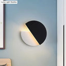 GobekUsa Sleek Black and White Rotatable LED Acrylic Wall Lamp - Simplicity in Design