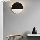 GobekUsa Sleek Black and White Rotatable LED Acrylic Wall Lamp - Simplicity in Design