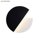 GobekUsa Sleek Black and White Rotatable LED Acrylic Wall Lamp - Simplicity in Design