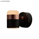GobekUsa Modern LED Rotatable Wall Sconce Light for Bedroom - Black/White