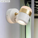 GobekUsa Modern LED Rotatable Wall Sconce Light for Bedroom - Black/White