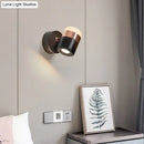 GobekUsa Modern LED Rotatable Wall Sconce Light for Bedroom - Black/White