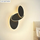 GobekUsa Modern LED Rotatable Wall Mount Light Fixture in Black/White with Warm/White Lighting