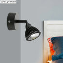 GobekUsa Modern Rotatable Domed Wall Sconce Light - Metal LED Wall Lamp in Black/White with Switch, Warm/White Light Options
