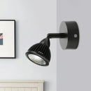 GobekUsa Modern Rotatable Domed Wall Sconce Light - Metal LED Wall Lamp in Black/White with Switch, Warm/White Light Options