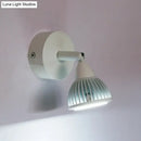 GobekUsa Modern Rotatable Domed Wall Sconce Light - Metal LED Wall Lamp in Black/White with Switch, Warm/White Light Options