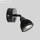 GobekUsa Modern Rotatable Domed Wall Sconce Light - Metal LED Wall Lamp in Black/White with Switch, Warm/White Light Options