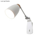 GobekUsa Modern Metal Cup Wall Mounted Light - Rotatable 1-Light Wall Sconce Lamp, White/Black Finish