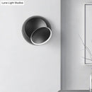 GobekUsa Modern Black/White Rotating Eclipse Wall Lamp with LED Iron Sconce Design