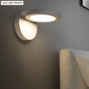 GobekUsa Acrylic Rotating Lens Wall Light: Simplicity in White/Black with Warm/White LED Glow