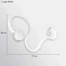 GobekUsa Contemporary Acrylic Wall Lamps in White/Black Iron for Home Decor