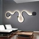 GobekUsa Contemporary Acrylic Wall Lamps in White/Black Iron for Home Decor