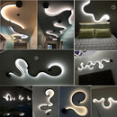 GobekUsa Contemporary Acrylic Wall Lamps in White/Black Iron for Home Decor