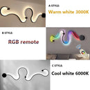 GobekUsa Contemporary Acrylic Wall Lamps in White/Black Iron for Home Decor