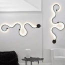 GobekUsa Contemporary Acrylic Wall Lamps in White/Black Iron for Home Decor