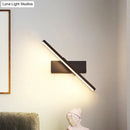 GobekUsa Modern Slim LED Wall Sconce with Acrylic Linear Design in White/Black - Choose Warm or White Light