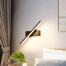 GobekUsa Modern Slim LED Wall Sconce with Acrylic Linear Design in White/Black - Choose Warm or White Light
