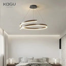 GobekUsa Black/White Spiral Chandelier for Living Dining Kitchen. Trendy Round Indoor Lighting Fixture.