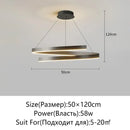 GobekUsa Black/White Spiral Chandelier for Living Dining Kitchen. Trendy Round Indoor Lighting Fixture.