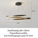GobekUsa Black/White Spiral Chandelier for Living Dining Kitchen. Trendy Round Indoor Lighting Fixture.