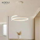 GobekUsa Black/White Spiral Chandelier for Living Dining Kitchen. Trendy Round Indoor Lighting Fixture.