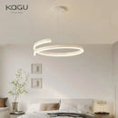 GobekUsa Black/White Spiral Chandelier for Living Dining Kitchen. Trendy Round Indoor Lighting Fixture.