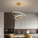 GobekUsa Black Ring LED Pendant Chandelier for Living Room, Dining Room, Kitchen