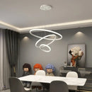 GobekUsa Black Ring LED Pendant Chandelier for Living Room, Dining Room, Kitchen