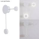 GobekUsa Modern Black/White Sputnik LED Wall Sconce Light Fixture with Acrylic Lamp Shades - 2/3/6 Lights in Warm/White