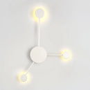 GobekUsa Modern Black/White Sputnik LED Wall Sconce Light Fixture with Acrylic Lamp Shades - 2/3/6 Lights in Warm/White