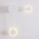 GobekUsa Modern Black/White Sputnik LED Wall Sconce Light Fixture with Acrylic Lamp Shades - 2/3/6 Lights in Warm/White