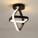 GobekUsa Black Square LED Ceiling Lamp: Modern Lighting for Corridor, Aisle, Cloakroom, Balcony