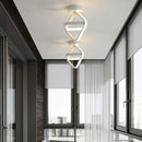 GobekUsa Black Square LED Ceiling Lamp: Modern Lighting for Corridor, Aisle, Cloakroom, Balcony