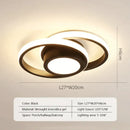 GobekUsa Black Square LED Ceiling Lamp: Modern Lighting for Corridor, Aisle, Cloakroom, Balcony