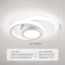 GobekUsa Black Square LED Ceiling Lamp: Modern Lighting for Corridor, Aisle, Cloakroom, Balcony