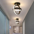 GobekUsa Black Square LED Ceiling Lamp: Modern Lighting for Corridor, Aisle, Cloakroom, Balcony