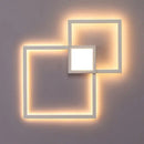 GobekUsa Dimmable Square LED Wall Sconce: Modern Black White Metal Indoor Lighting