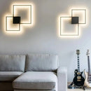 GobekUsa Dimmable Square LED Wall Sconce: Modern Black White Metal Indoor Lighting