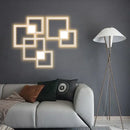 GobekUsa Dimmable Square LED Wall Sconce: Modern Black White Metal Indoor Lighting